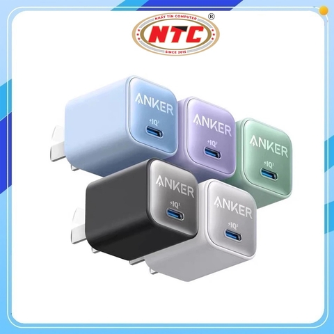 Cốc sạc nhanh Anker 511 Nano 3 A2147 Chân gập, cổng TypeC PowerIQ 3.0 30W