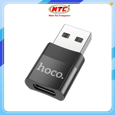 Đầu chuyển đổi TypeC to USB 2.0 Hoco UA17 (Đen - hộp Cam)