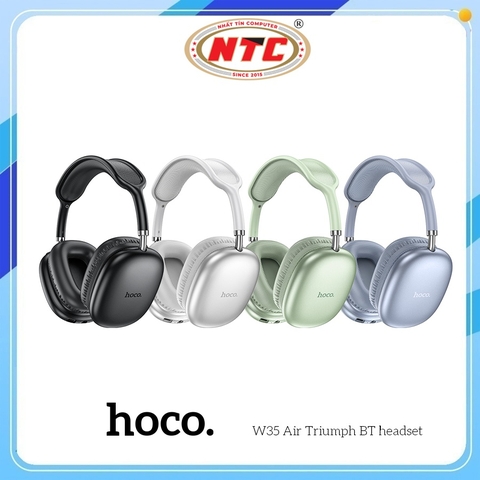 Tai Nghe Bluetooth chụp tai Hoco W35 Air V5.3, Pin dùng  45H, Hỗ trợ khe thẻ nhớ