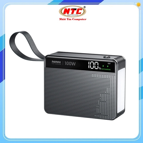 Pin dự phòng Remax FP-6 60000mAh TypeC In/Out 100W và USB-A Out 22.5W - sạc được Laptop/Mac (Xám)