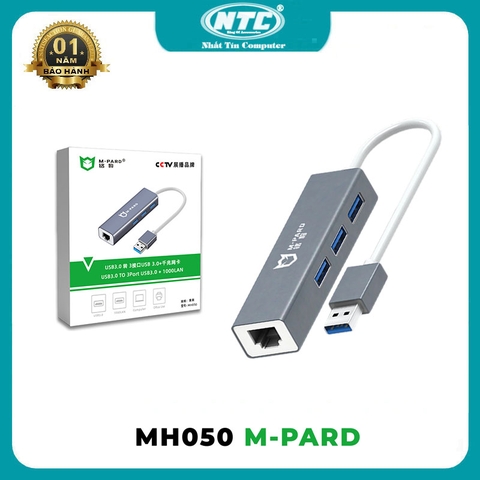 Hub chuyển đổi đa năng M-PARD MH050 từ USB 3.0 sang LAN RJ45 + 3 cổng USB 3.0 - LAN Gigabit 1000Mbps