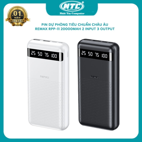 Pin dự phòng sạc được iphone 15 Remax RPP-11 Hintom Series 20000mAh 2 cổng input / 3 output (2 màu)