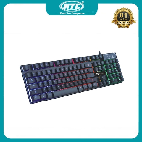 Bàn phím giả cơ R8 1822 chuyên Game tích hợp đèn led (Đen)
