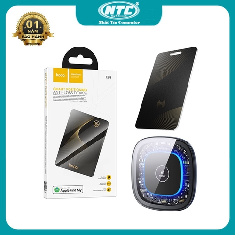 Thiết bị định vị card Hoco E92 sạc không dây - theo dõi xe máy, ô tô, thú cưng, trẻ em, đồ vật, hành lý, người lớn tuổi (đen)