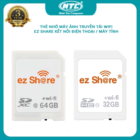 Thẻ nhớ Wifi cho máy ảnh EZ Share 32GB / 64GB truyền tải không dây cho các thiết bị điện thoại / máy tính bảng / laptop