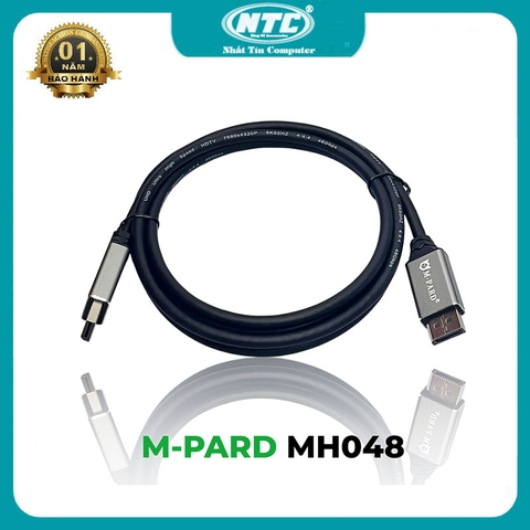 Cáp 2 đầu DisplayPort 1.4 M-PARD MH048 dài 2m hỗ trợ thiết bị độ phân giải cao 8K@60Hz / 4K@144Hz