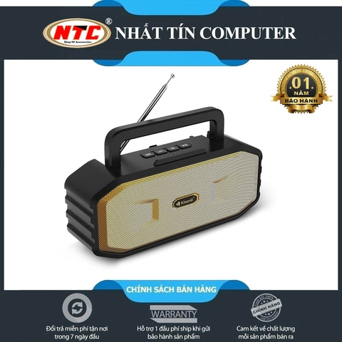 Loa bluetooth có anten Kisonli KS-1986 Stereo cực hay - thiết kế với quai xách tay tiện dụng (nhiều màu)