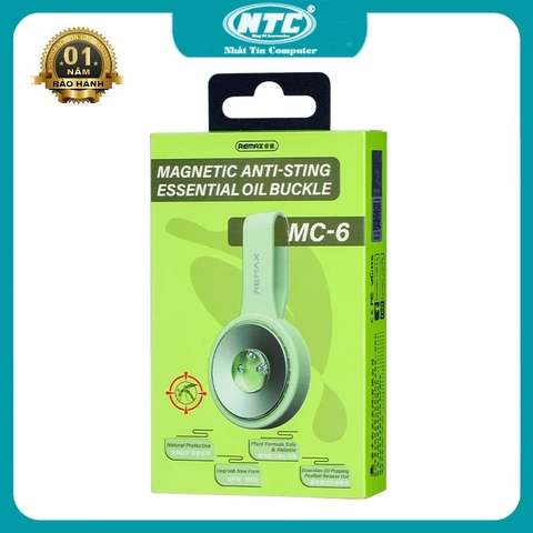 Tinh dầu chống muỗi Remax MC-6 chiết xuất tự nhiên an toàn - thiết kế hít từ tính tiện sử dụng