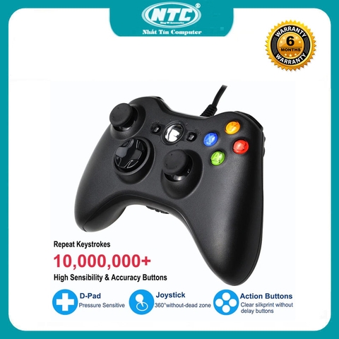 Tay cầm chơi game có rung HS-USB 122 loại dây cổng USB - rung trợ lực các tính huống khi chơi