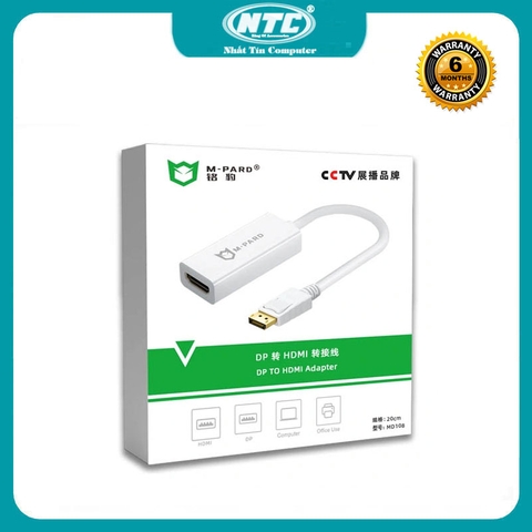 Cáp chuyển đổi từ DisplayPort sang HDMI M-PARD MD005 hỗ trợ phân giải FullHD 1920x1080 60Hz