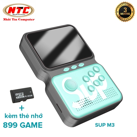 Tay cầm chơi game SUP M3 kèm thẻ nhớ 4GB 899 GAME - có thể chép thêm game qua thẻ (nhiều màu)