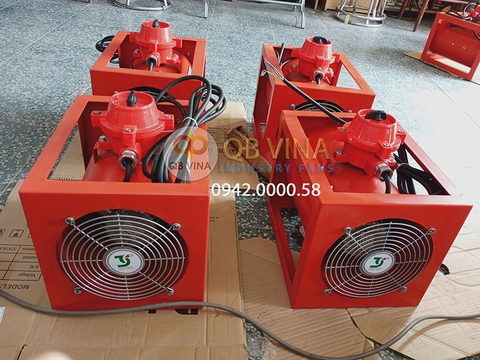 Quạt thông gió phòng nổ soffnet BTF-20 gắn mặt bích vuông 250x250