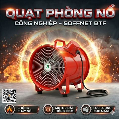 Quạt công nghiệp phòng chống cháy nổ BTF