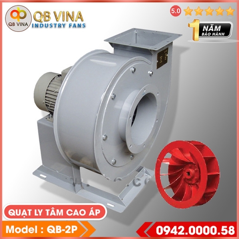 Quạt ly tâm cao áp hút bụi QB-2P