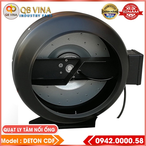 Quạt ly tâm đồng trục nối ống gió Deton CDF
