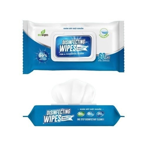 KHĂN ƯỚT DIỆT KHUẨN ECOWIPES 60 TỜ
