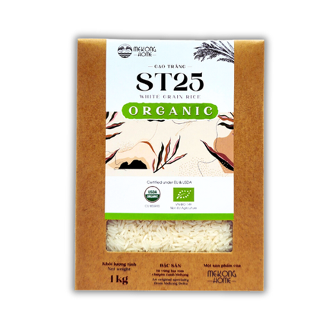 GẠO ST25 HỮU CƠ MEKONG HOME 1KG