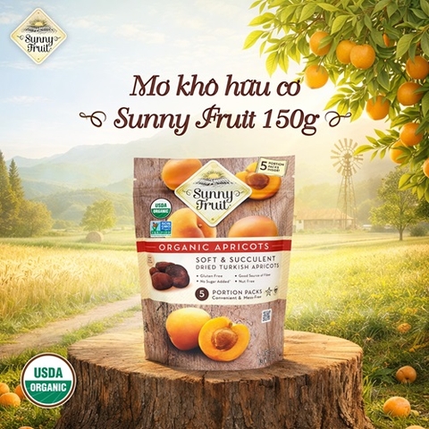 MƠ KHÔ HỮU CƠ SUNNY FRUIT 150G