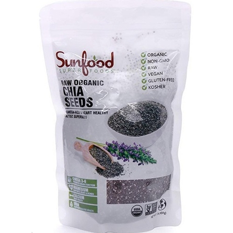 HẠT CHIA TRẮNG HỮU CƠ SUNFOOD 454G