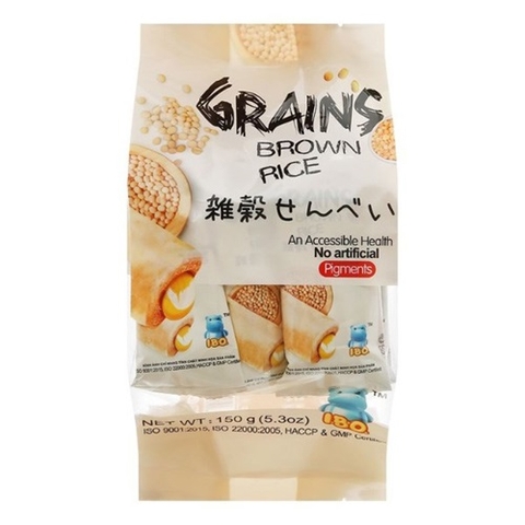 BÁNH NGŨ CỐC IBO VỊ NGUYÊN CHẤT 150G
