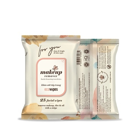 KHĂN MẶT TẨY TRANG 25 TỜ X 2 GÓI ECOWIPES