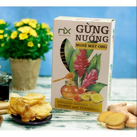 GỪNG NƯỚNG NGHỆ MẬT ONG 80G