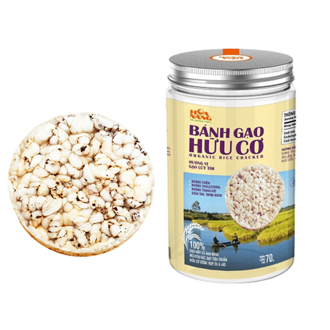 BÁNH GẠO LỨT TÍM HỮU CƠ HOA NẮNG 70G