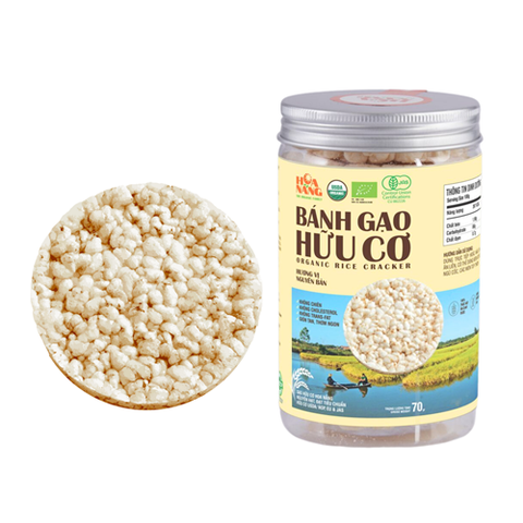 BÁNH GẠO TRẮNG HỮU CƠ HOA NẮNG 70G