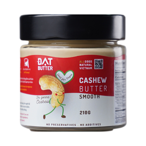 BƠ HẠT ĐIỀU MỊN ĐẠT BUTTER 210G
