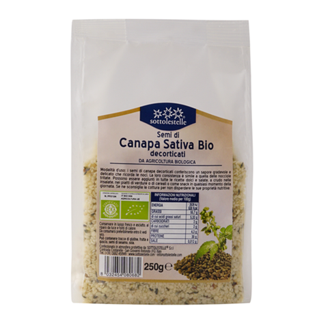 HẠT GAI DẦU ĐÃ TÁCH VỎ HỮU CƠ SOTTOLESTELLE 250G