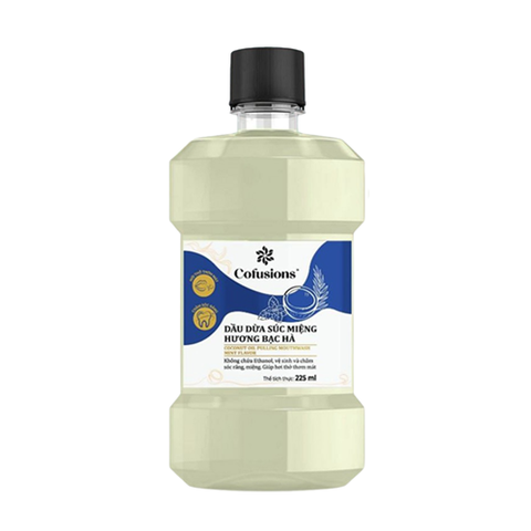 DẦU DỪA SÚC MIỆNG HƯƠNG BẠC HÀ COFUSIONS 225ML