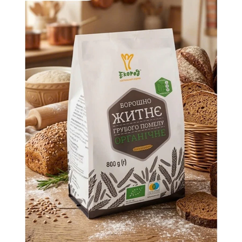 BỘT LÚA MẠCH ĐEN HỮU CƠ ECOROD 800G