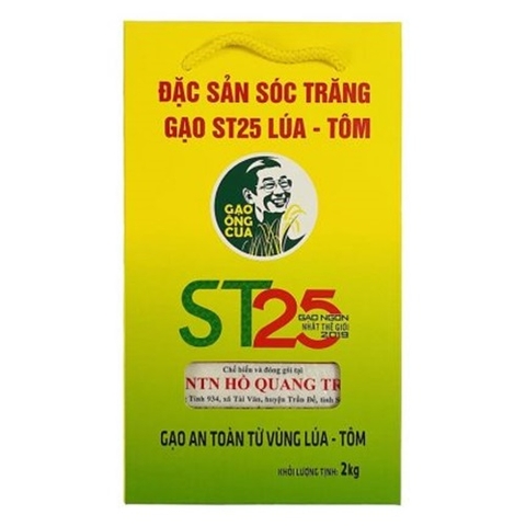 GẠO ST25 LÚA TÔM CAO CẤP ÔNG CUA 2KG