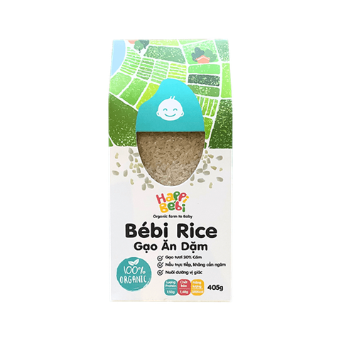 GẠO TƯƠI HỮU CƠ CHO BÉ TỪ 6 THÁNG BEBI RICE 450G