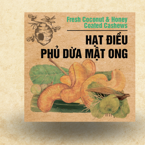 HẠT ĐIỀU PHỦ DỪA MẬT ONG NAM XANH 100G