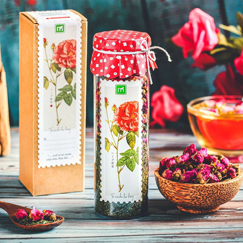 TRÀ SENCHA HOA HỒNG 86G