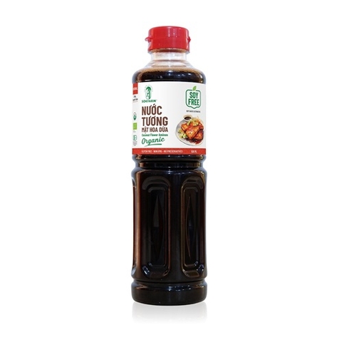 NƯỚC TƯƠNG MẬT HOA DỪA HỮU CƠ SOKFARM 500ML - DÒNG NGUYÊN BẢN