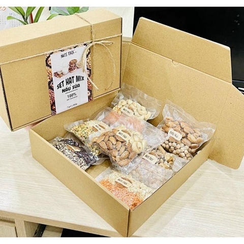 SET HẠT MIX NẤU SỮA NUTS TALK 7 GÓI X 100G