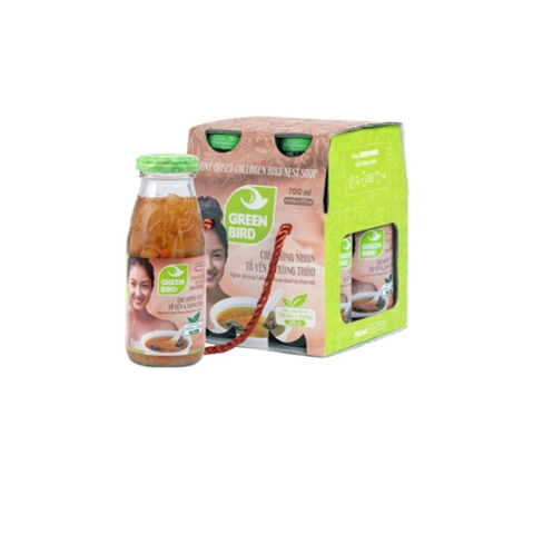 CHÈ DƯỠNG NHAN TỔ YẾN & TRÙNG THẢO GREEN BIRD 175ML X 4 CHAI