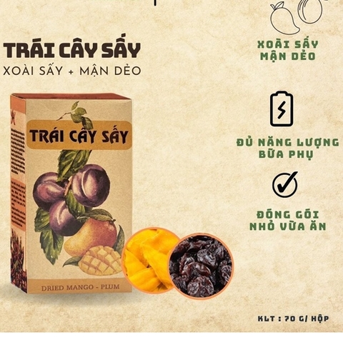 TRÁI CÂY SẤY NAM XANH 70G