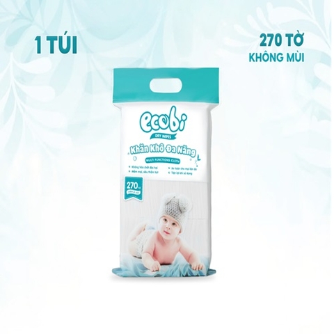 KHĂN KHÔ ĐA NĂNG ECOBI 270 TỜ
