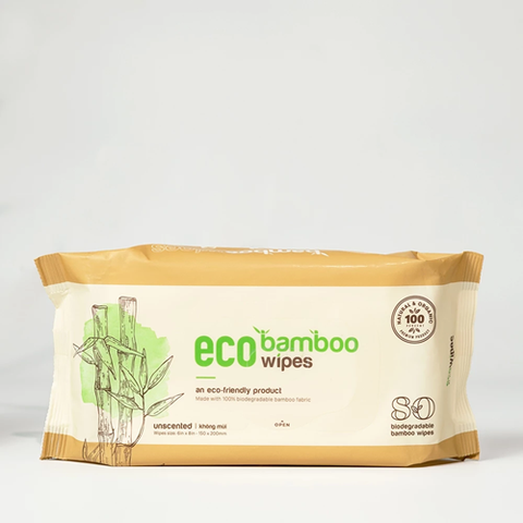KHĂN ƯỚT VẢI SỢI TRE ECO BAMBOO 80 TỜ