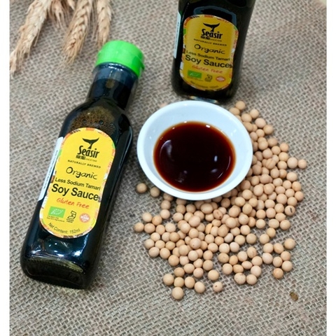 NƯỚC TƯƠNG TAMARI ÍT MUỐI HỮU CƠ SEASIR 152ML