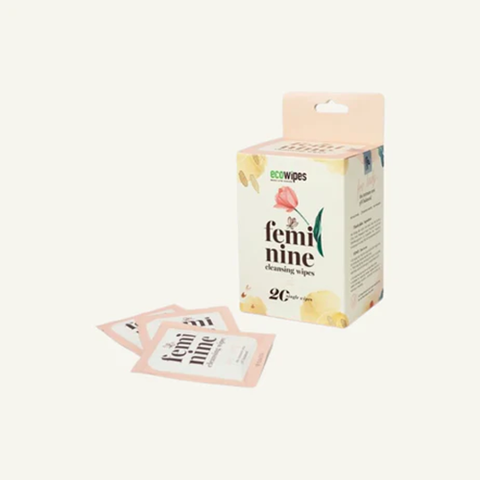 KHĂN ƯỚT VỆ SINH PHỤ NỮ ECOWIPES - HỘP 20 KHĂN