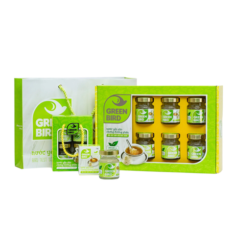 HỘP QUÀ NƯỚC YẾN SÀO GREEN BIRD 6 HŨ X 72G