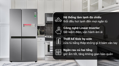 Tủ lạnh LG Inverter GR-B257JDS 649 lít