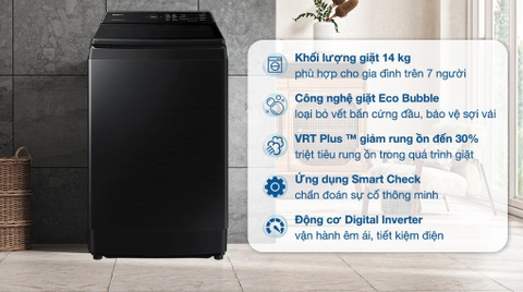 Máy giặt Samsung Inverter 14 kg WA14CG5745BVSV