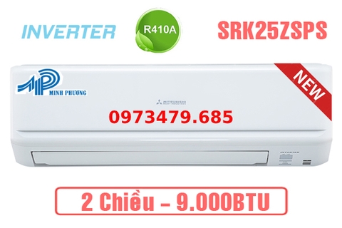 Điều hòa Mitsubishi Heavy 9.000BTU 2 chiều inverter SRK/SRC25ZSPS-S5