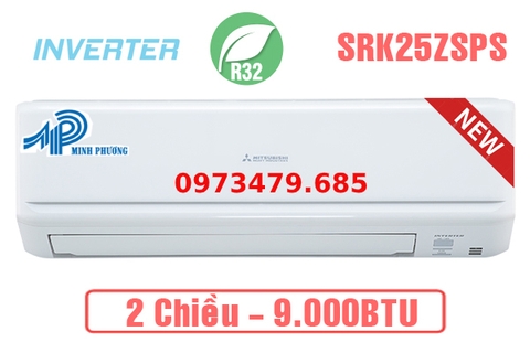 Điều hòa Mitsubishi Heavy 9.000BTU 2 chiều inverter SRK/SRC25ZSPS-S5