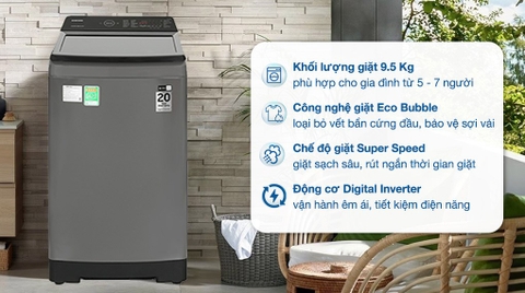 Máy giặt LG AI DD Inverter 15 kg TV2515DV5J